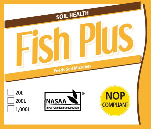 Fish Plus Organic Soil Health Improver Label